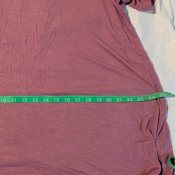 Modcloth Keyhole Neckline Mauve/Rose Tee, Size 2X - Picture 8 of 9
